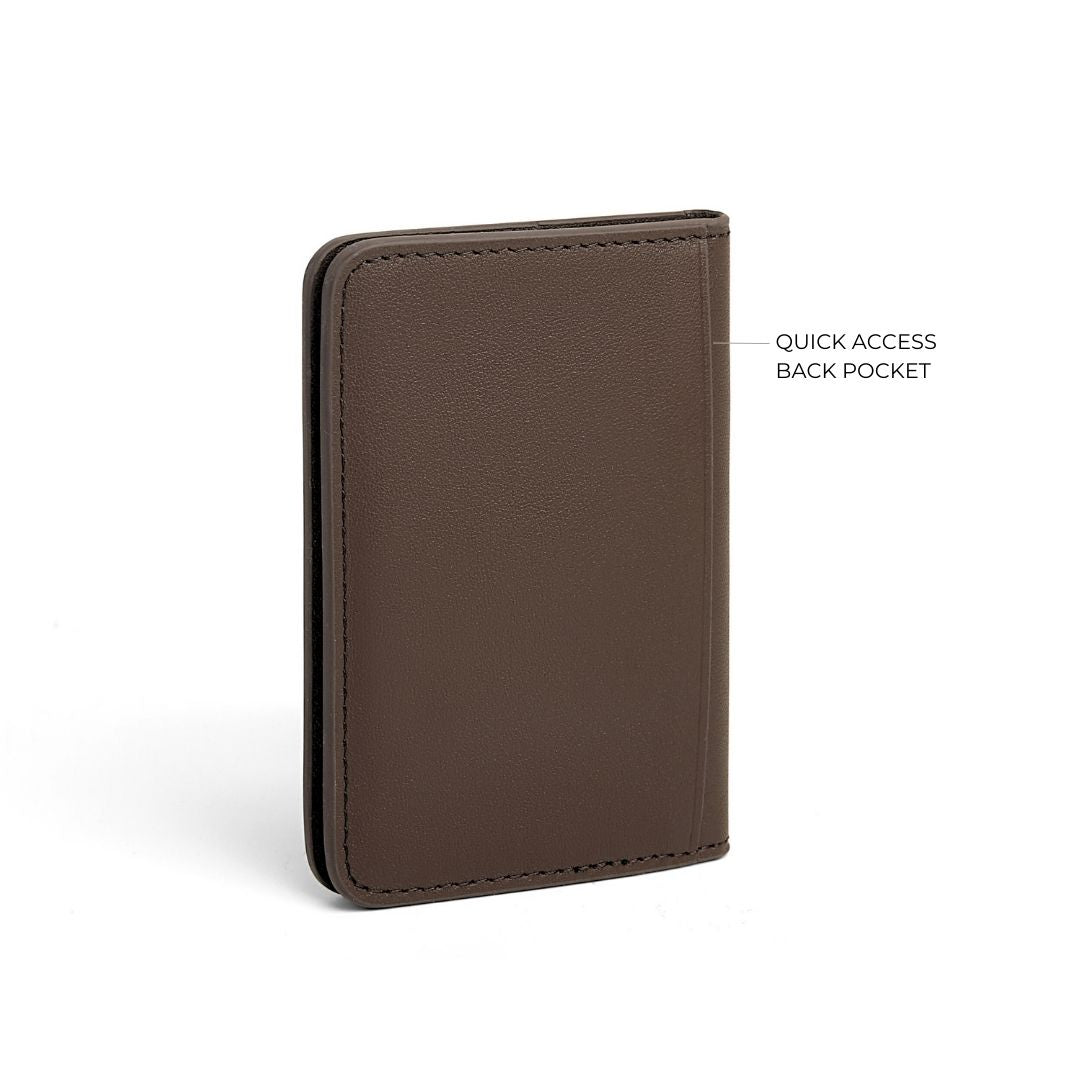 Achiever Slim Wallet - Cafeine Brown